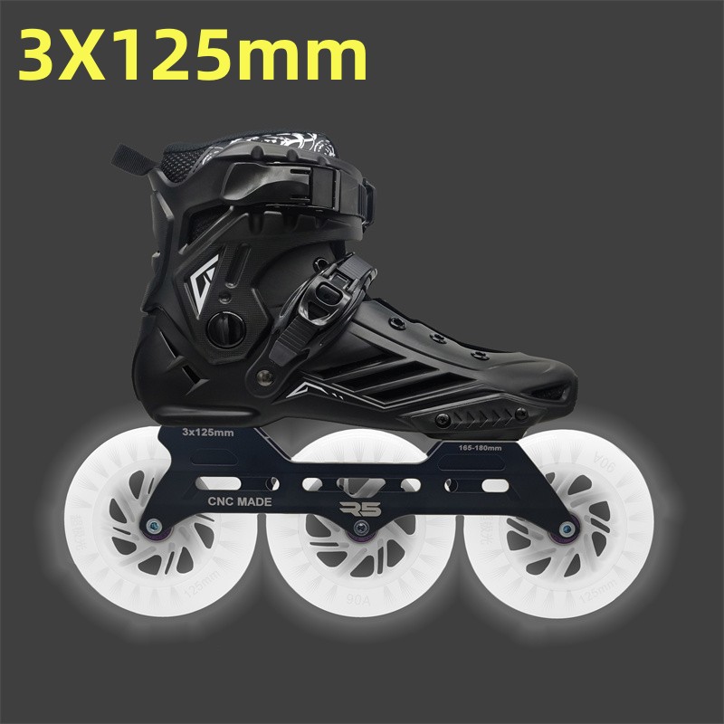 Women Shoes Qc - 125mm led flash patins de velocidade