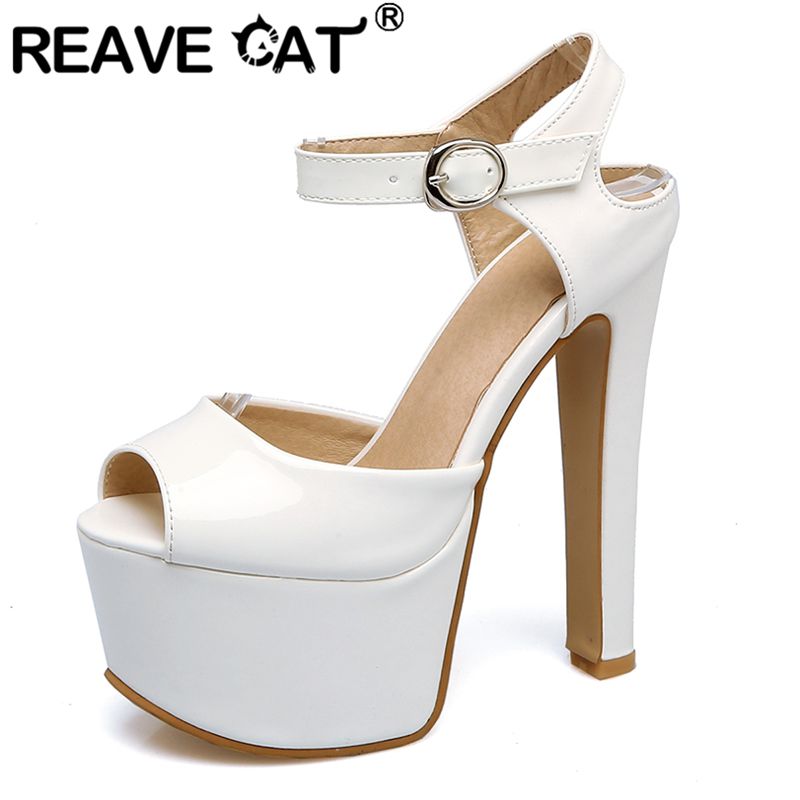 Women'S Shoes Peep Toe - Reave cat moda feminina sandálias peep