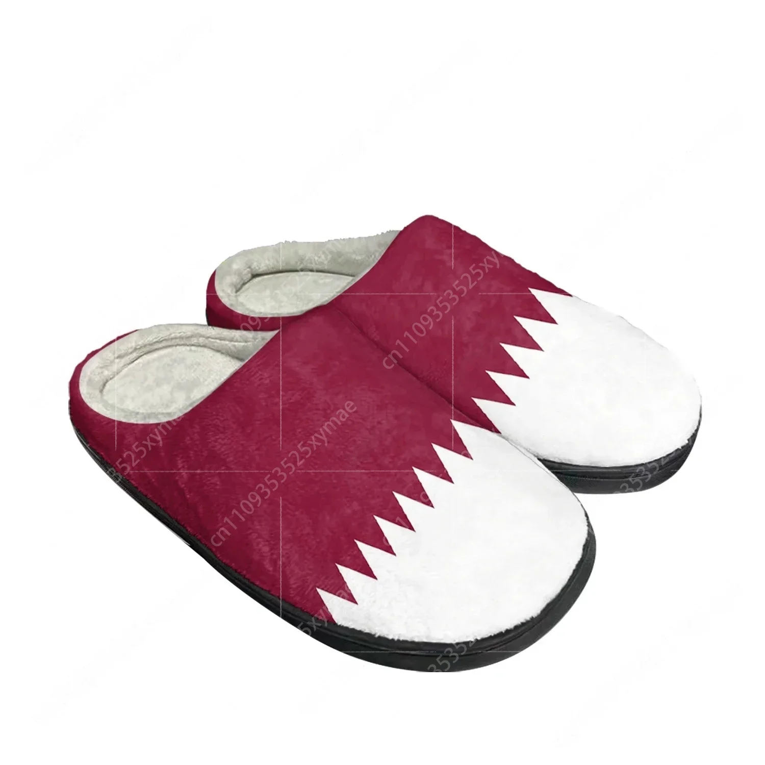 Women Shoes Qatar - Chinelo de Algodão Personalizado com Bandeira