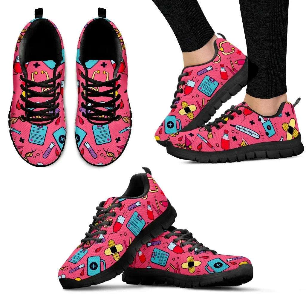 Women'S Shoes Nursing - Tênis Leves para Enfermeiras em Rosa
