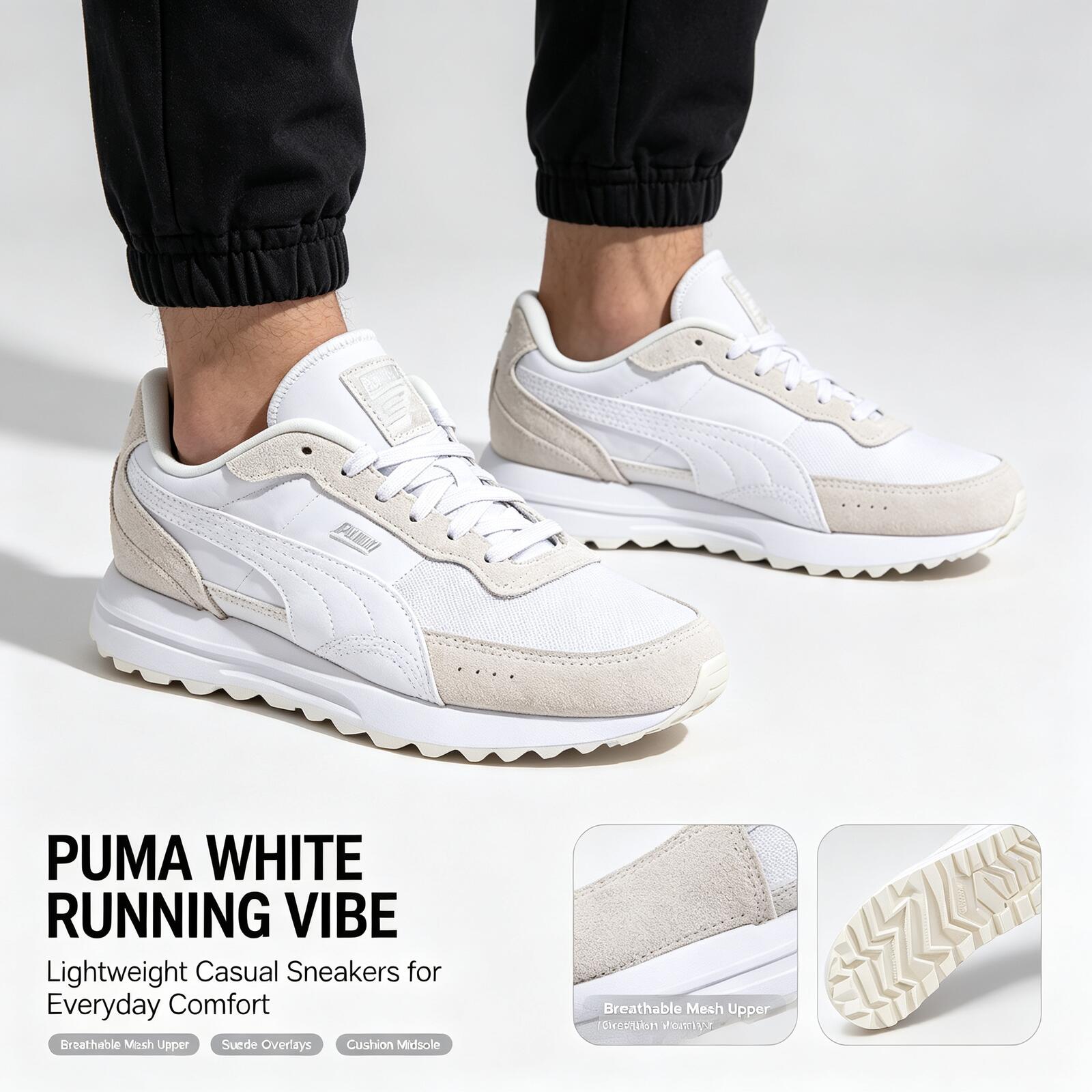 Women Shoes Puma - Novos Tênis Leves Puma Brancos para