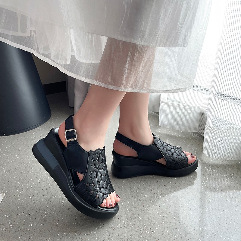 Wedge Heeled Sneaker - Sapatos Femininos Plataforma Anabela da Moda