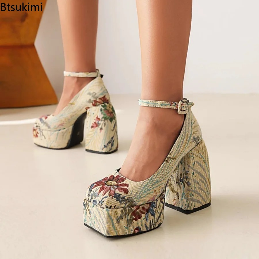 Patent Leather Pump - Novos Sapatos Femininos de Salto Grosso