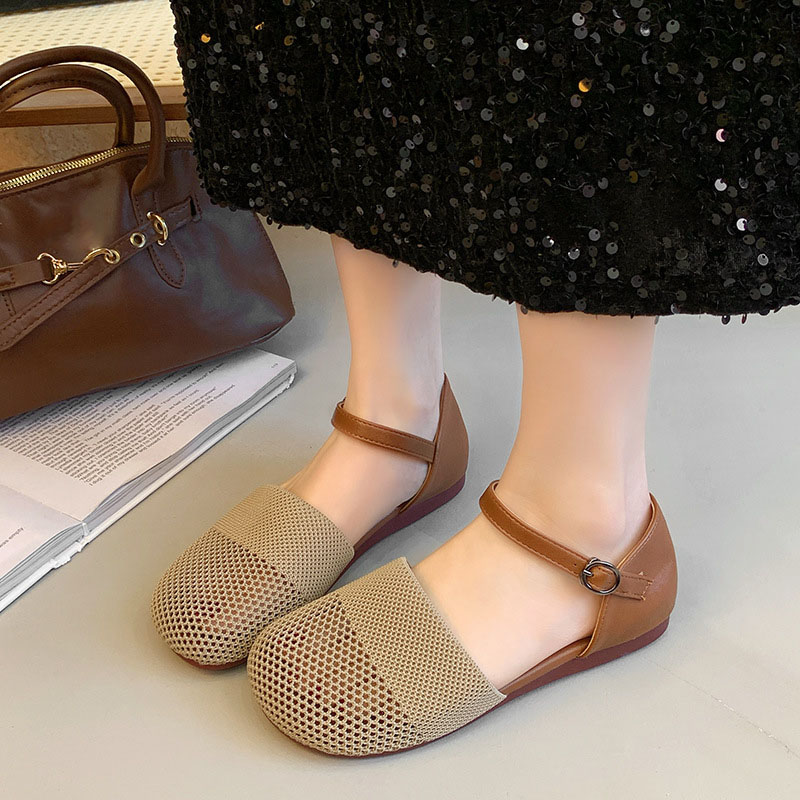 Ankle Strap Heels - Novas Sandálias de Malha Primavera Verão
