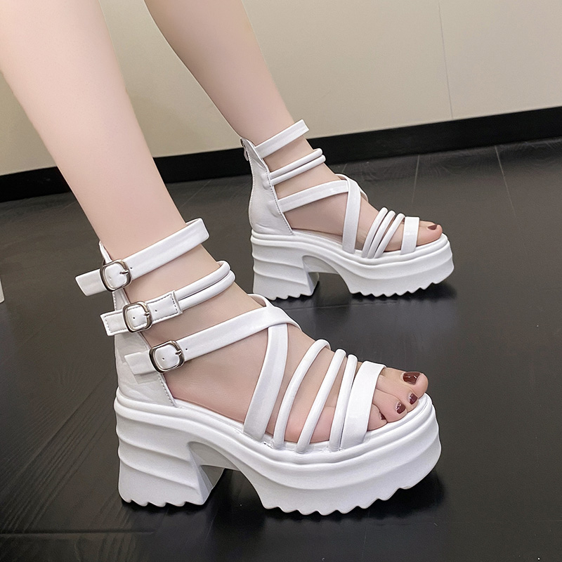 Wedge Heeled Sneaker - Hot Sandálias de Verão 9CM Wedge