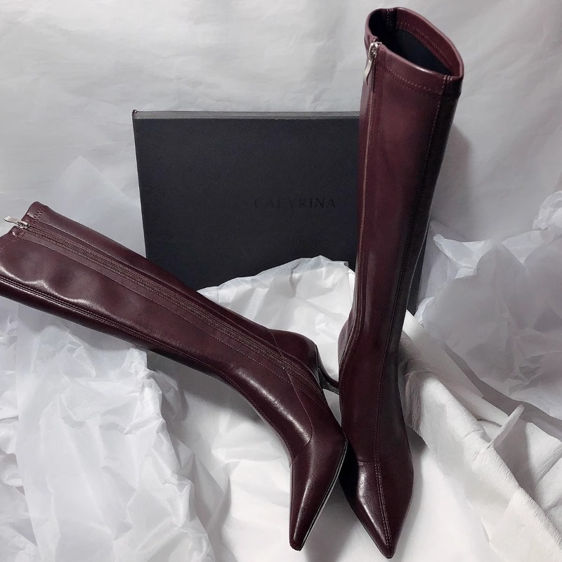 Knee High Boots Women - Outono novo joelho-alta stiletto moda botas