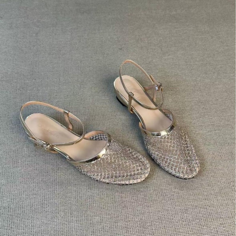 Wedge Heeled Sneaker - Sandálias Femininas Baotou de Cunha Vazada