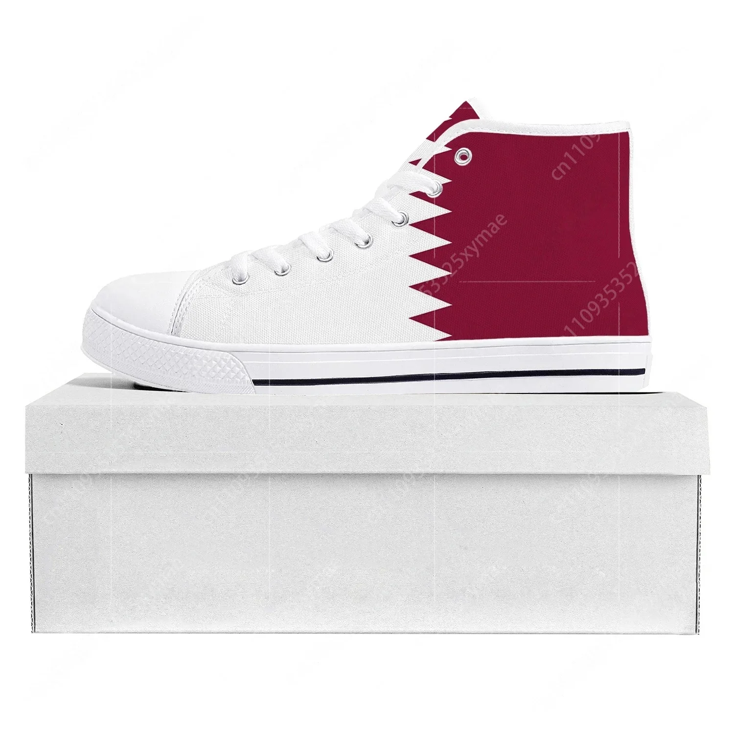 Women Shoes Qatar - Tênis de cano alto com bandeira