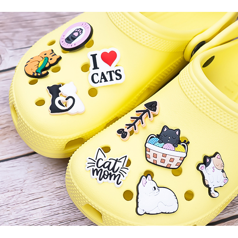 Cute Cats Shoe Charms Pin, Cro - Croc Style Clog avaliação e preço
