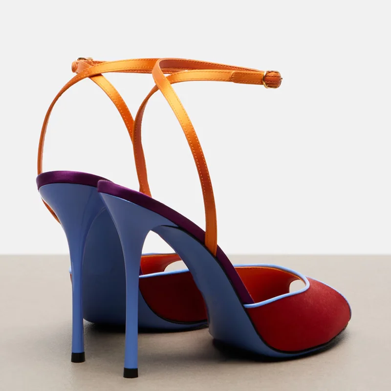 Sandálias de Cetim em Cores Mi - Women'S Shoes Peep Toe avaliação e preço