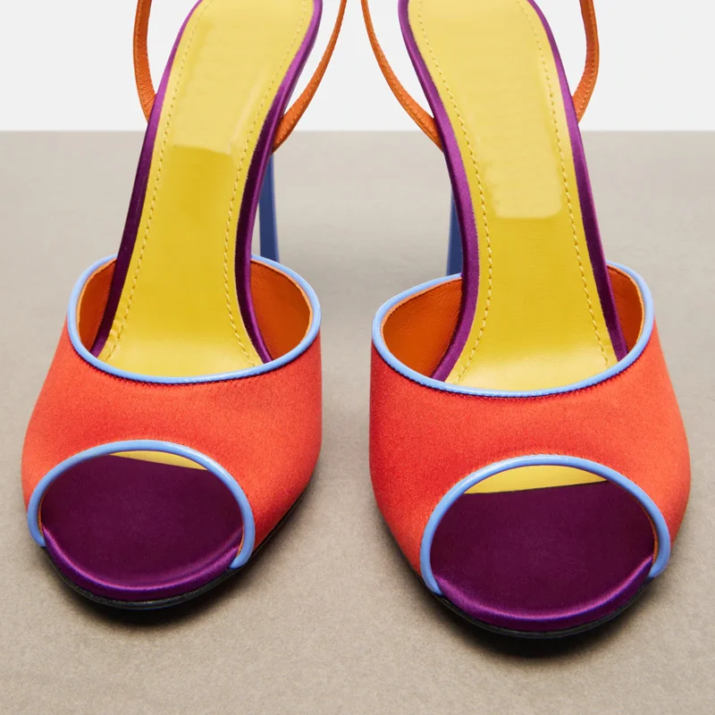 Sandálias de Cetim em Cores Mi - Women'S Shoes Peep Toe avaliação e preço