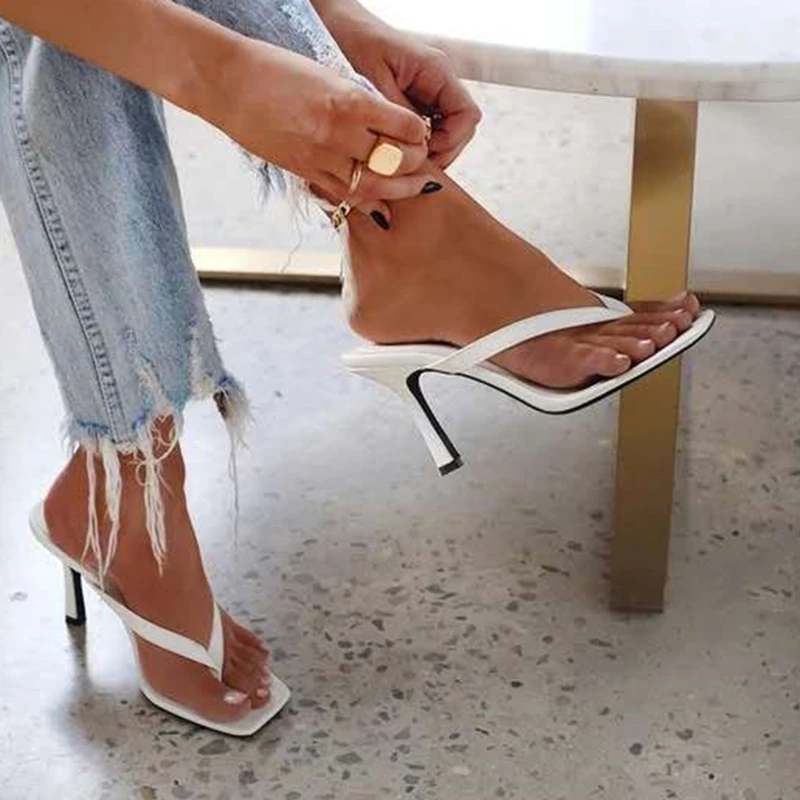 Chinelos de salto alto feminin - Ankle Strap Heels avaliação e preço