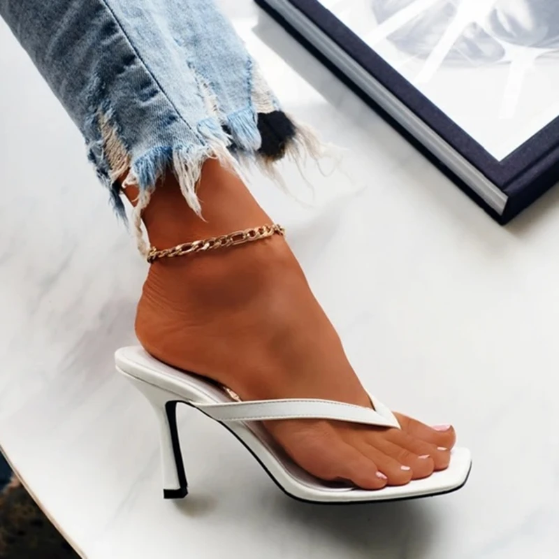 Chinelos de salto alto feminin - Ankle Strap Heels avaliação e preço