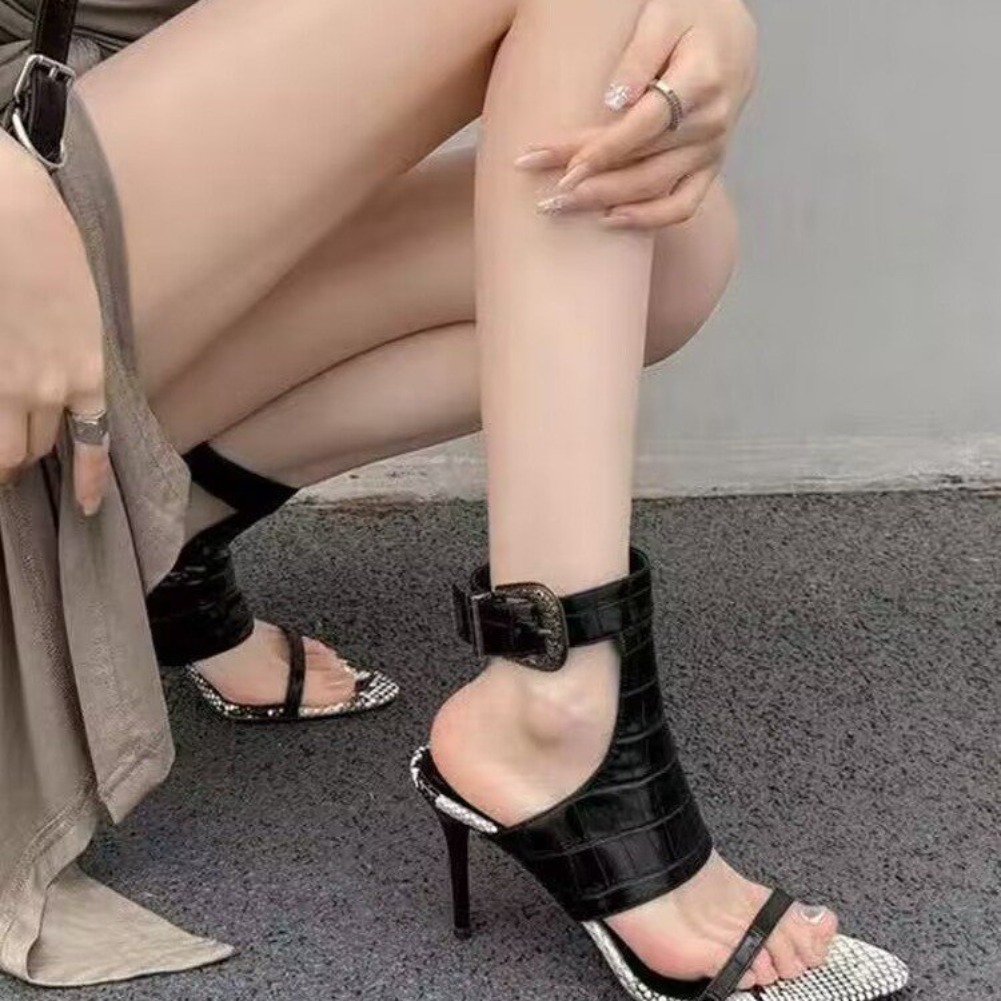 Sandálias Femininas de Salto A - Ankle Strap Heels avaliação e preço