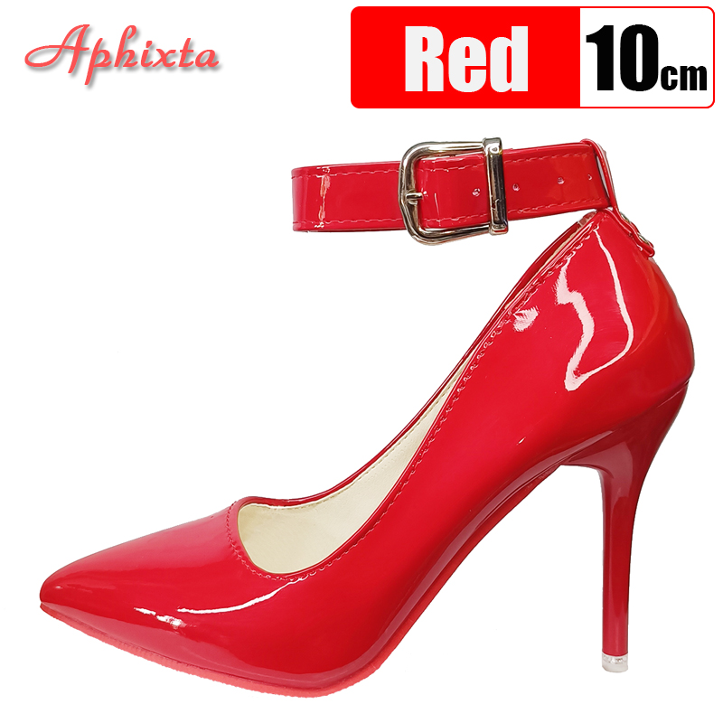 Aphixta 10cm/12cm fivela de ci - Patent Leather Pump avaliação e preço