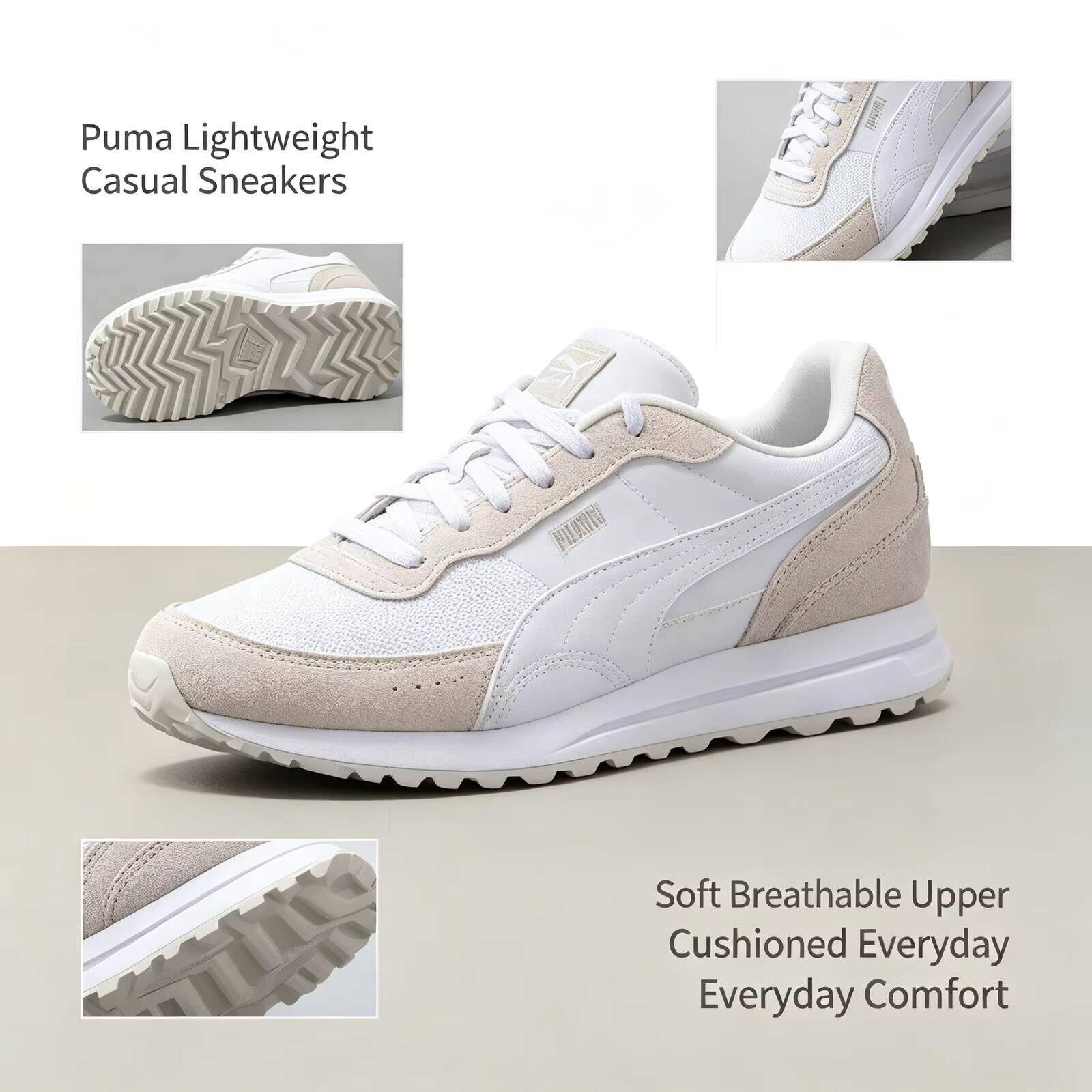 Novos Tênis Leves Puma Brancos - Women Shoes Puma avaliação e preço