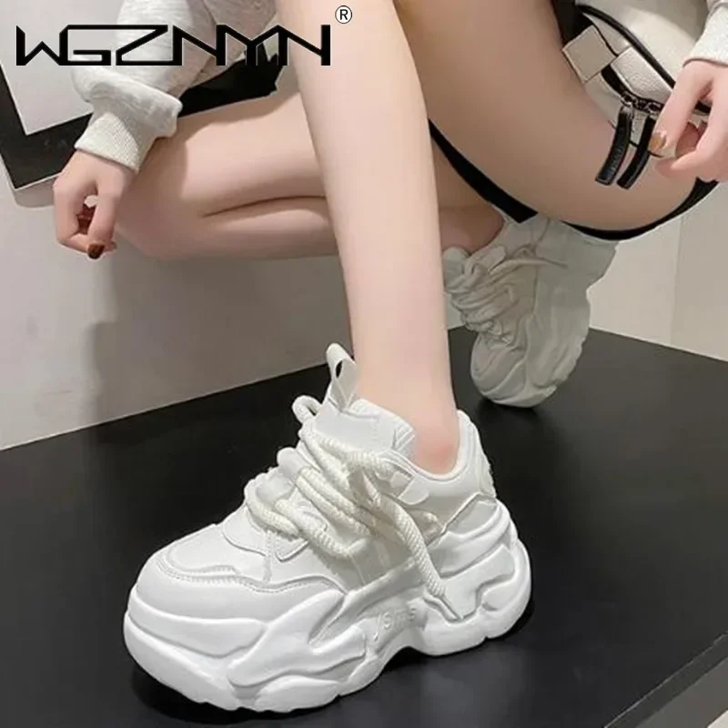 Novo 2025 mulheres plataforma  - Wedge Heeled Sneaker avaliação e preço