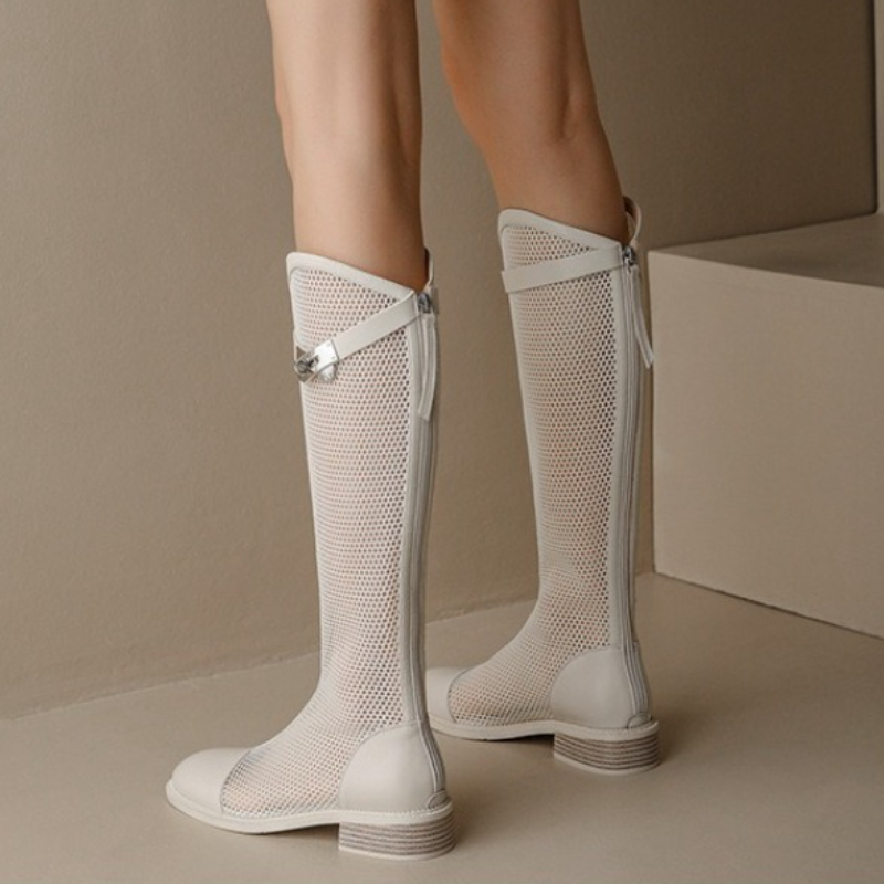 Feminino verão joelho-alta mal - Knee High Boots Women avaliação e preço