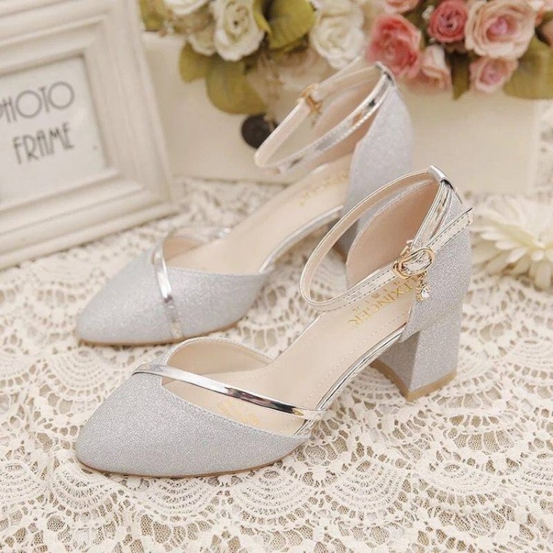 Sapatos Femininos de Salto Blo - Ankle Strap Heels avaliação e preço