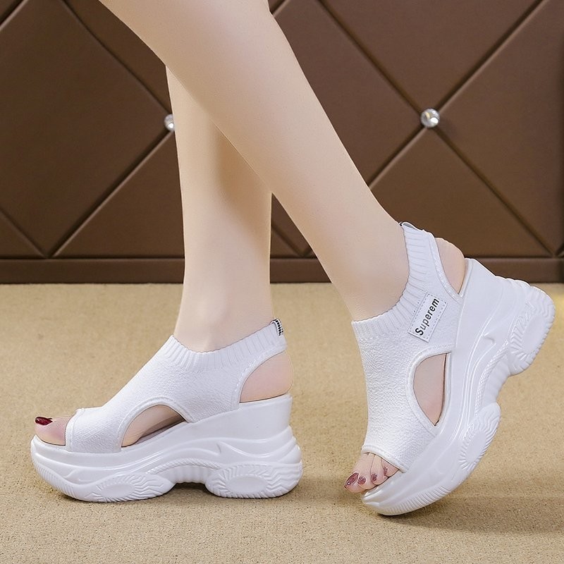 Sandálias femininas 2025 verão - Wedge Heeled Sneaker avaliação e preço