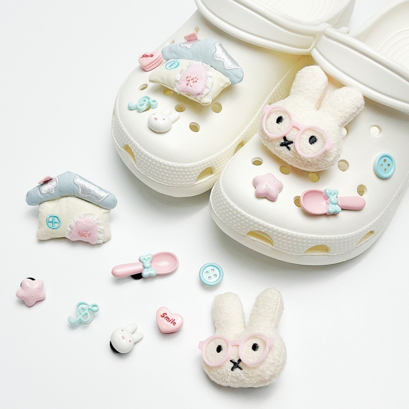 Novos Pingentes Fofos Miffy pa - Croc Style Clog avaliação e preço