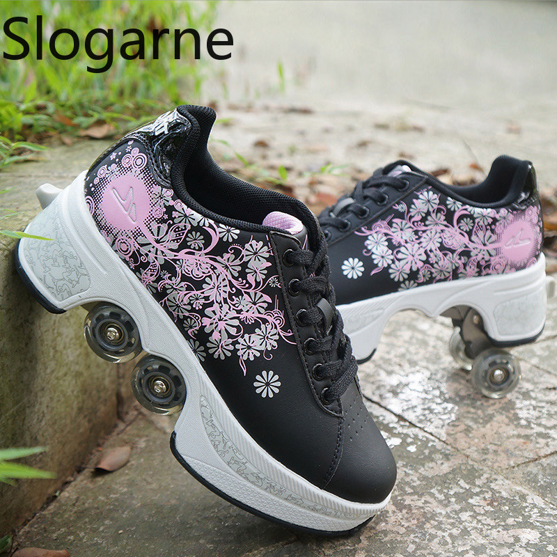 Mulher 4 rodas deformação pati - Women Shoes Waterproof avaliação e preço