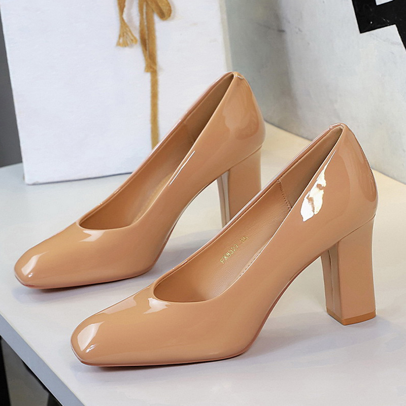 Bigtree moda bombas de couro p - Patent Leather Pump avaliação e preço
