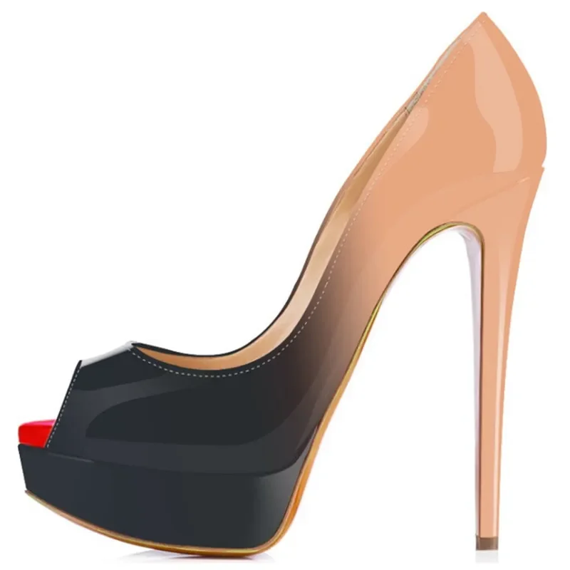Mulheres stilettos sexy bombas - Patent Leather Pump avaliação e preço