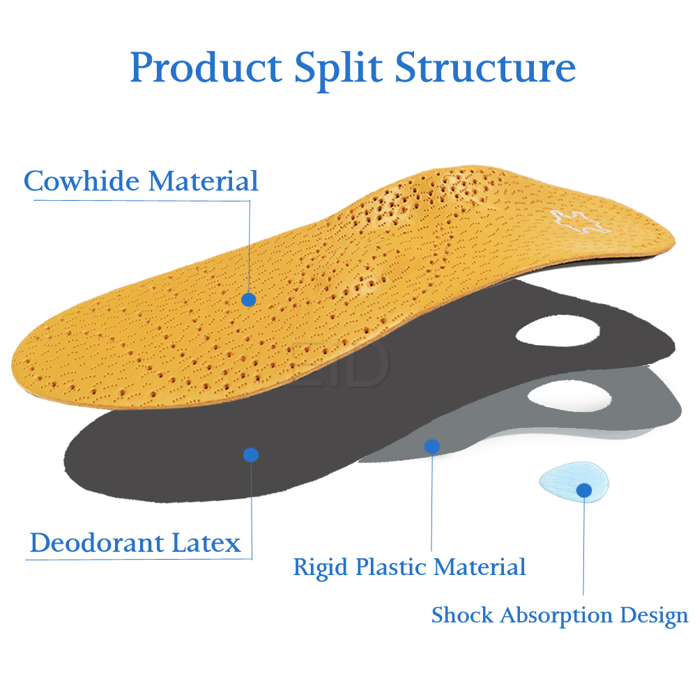 Palmilha Ortopédica de Couro E - Women'S Shoes High Arch Support avaliação e preço
