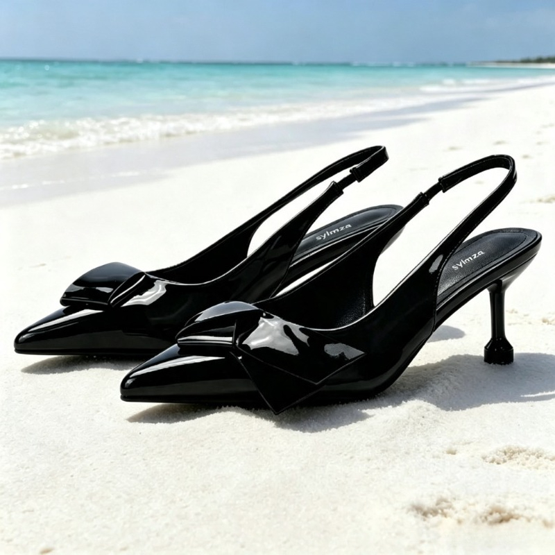 Sandálias de Salto Alto em Cou - Patent Leather Pump avaliação e preço