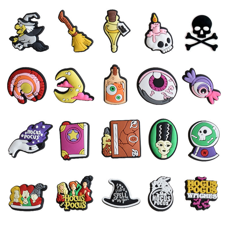 Venda quente pvc 1 pçs hallowe - Croc Style Clog avaliação e preço