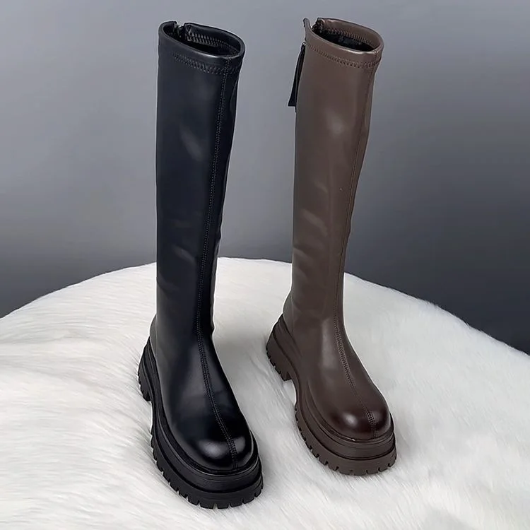 Botas longas pretas femininas  - Knee High Boots Women avaliação e preço