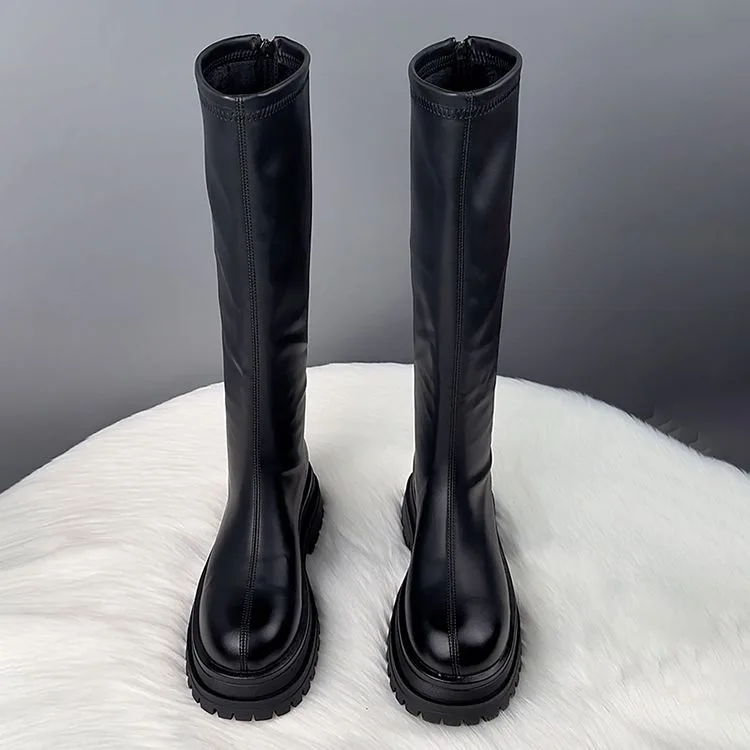 Botas longas pretas femininas  - Knee High Boots Women avaliação e preço