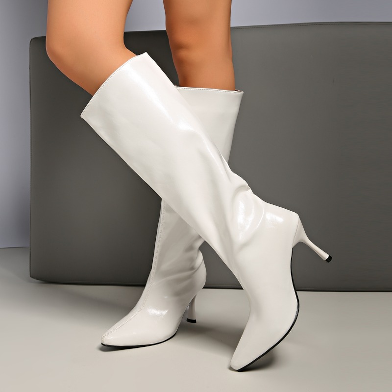 Botas Femininas de Salto Fino  - Knee High Boots Women avaliação e preço
