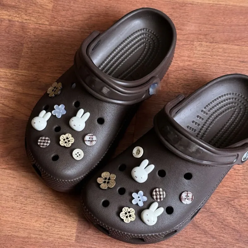 Enfeites de Sapato de Coelho e - Croc Style Clog avaliação e preço