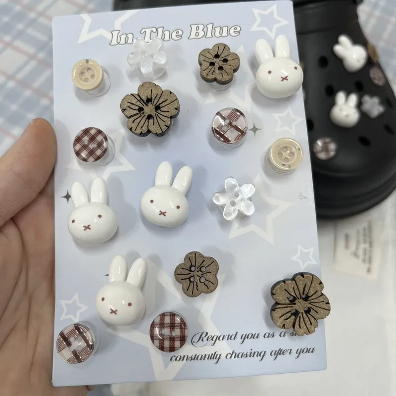 Enfeites de Sapato de Coelho e - Croc Style Clog avaliação e preço