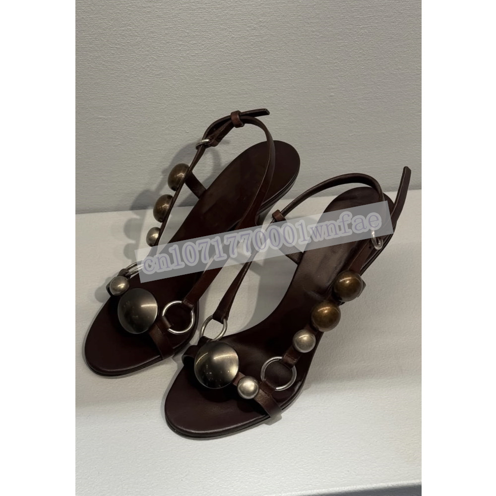 Sandálias Femininas de Couro M - Ankle Strap Heels avaliação e preço