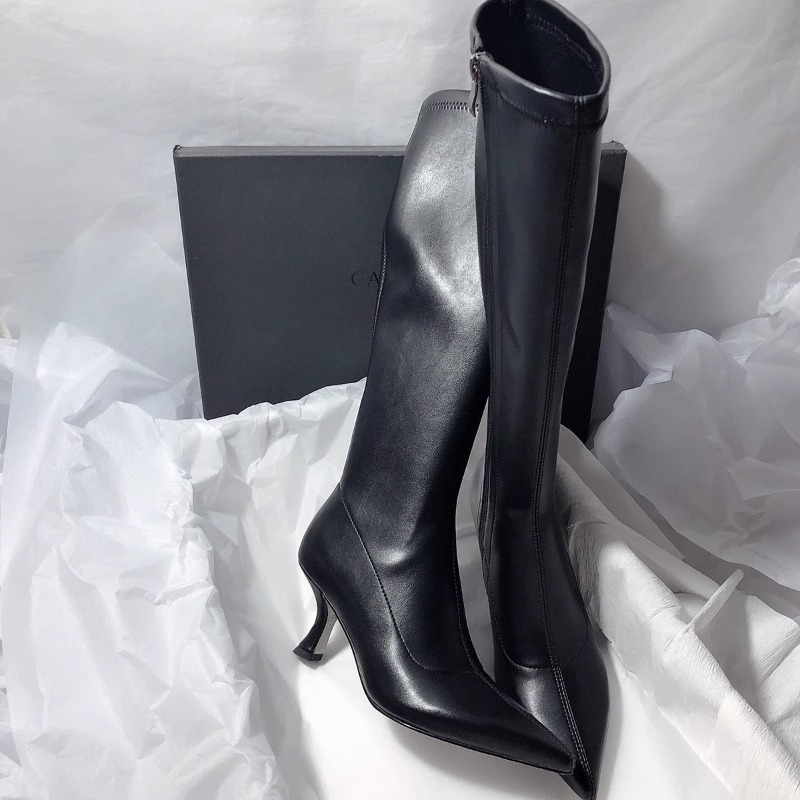 Outono novo joelho-alta stilet - Knee High Boots Women avaliação e preço