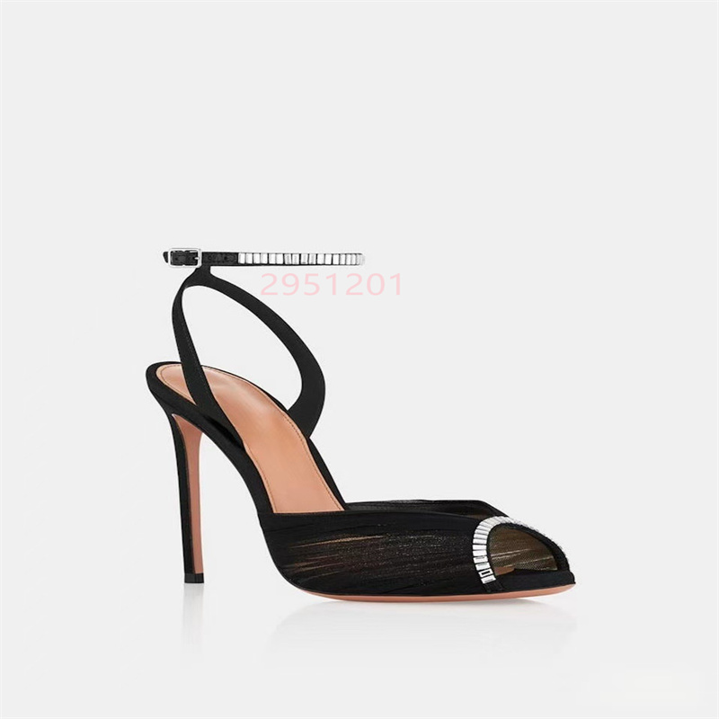 Cristal v apontou toe feminino - Women'S Shoes Peep Toe avaliação e preço